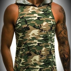 Men's camouflage tank top